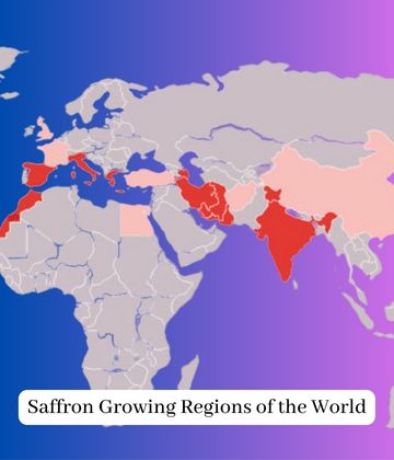 Saffron growing regions of the world