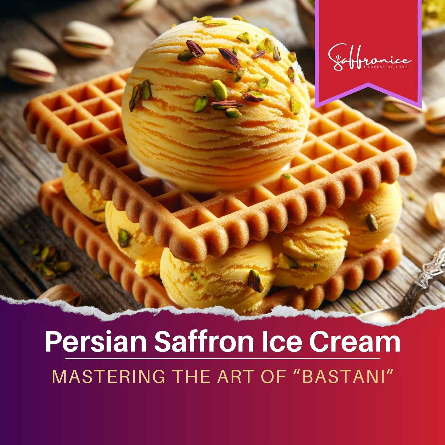Persian Saffron Ice Cream