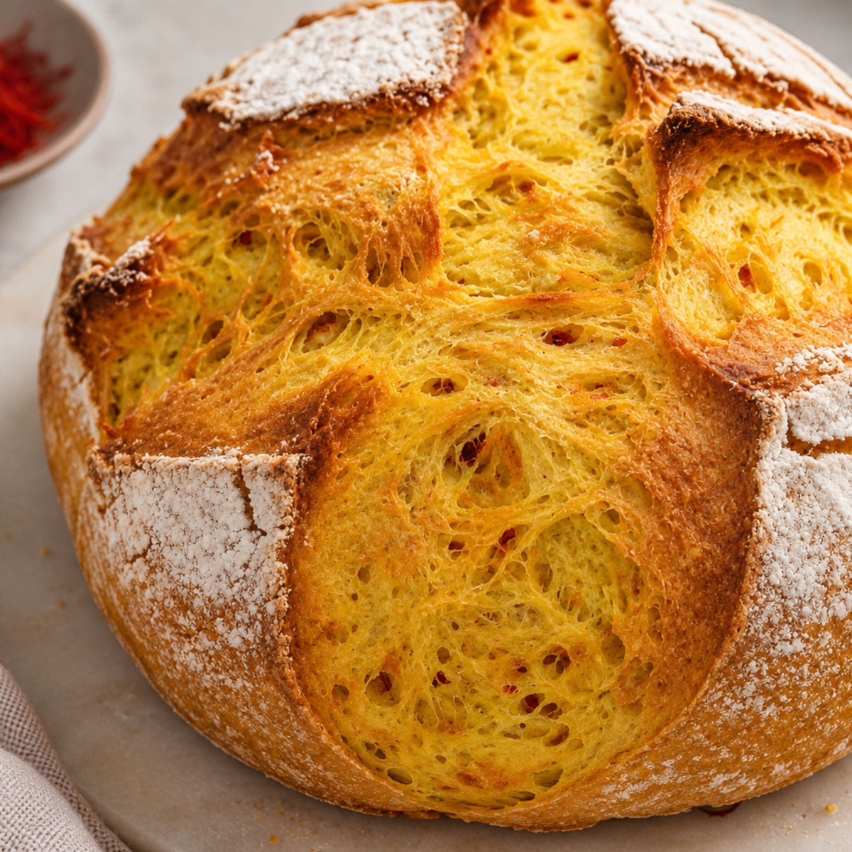 Saffron Sourdough Bread