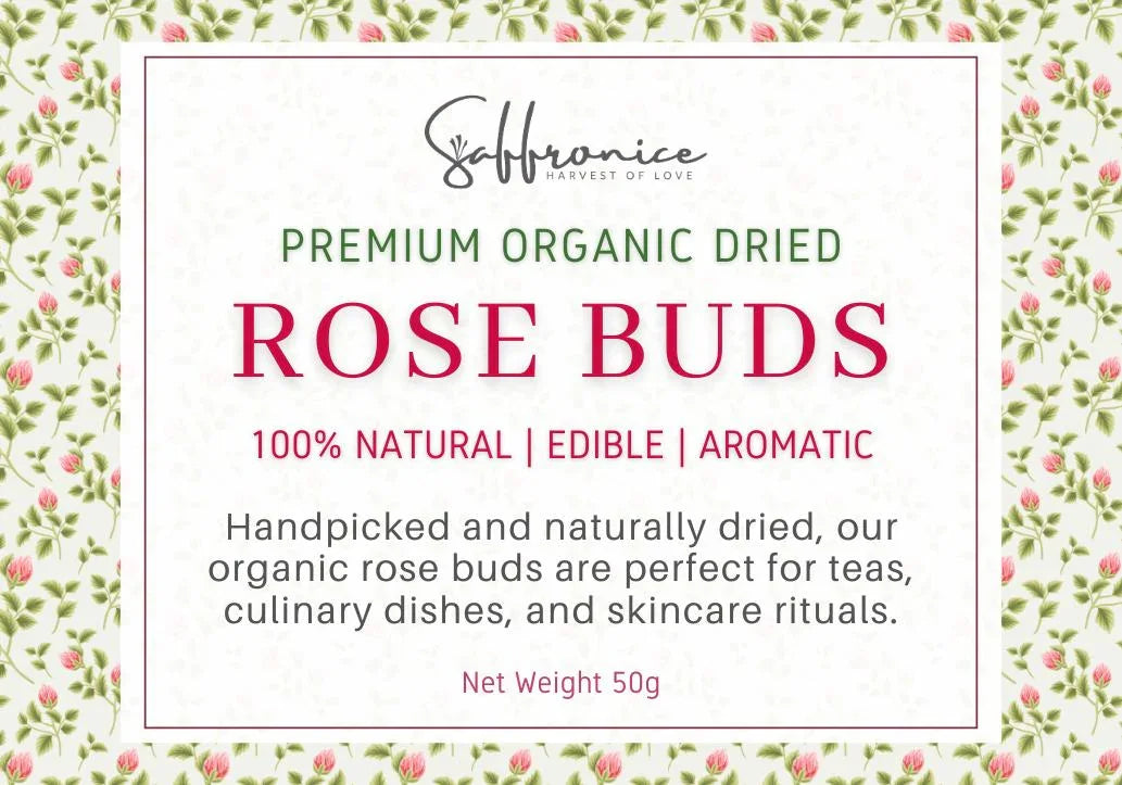 Premium Organic Rose Bud Label 50gr