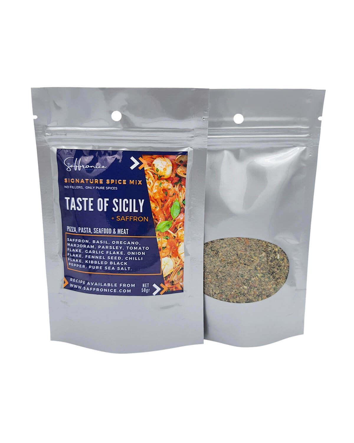 Taste of Sicily Spice Blend with Saffron - Saffronice