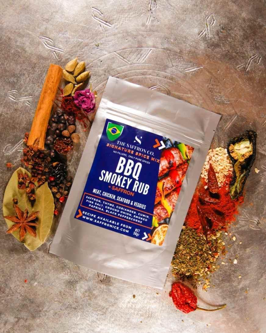 BBQ Smokey Rub With Saffron - Saffronice
