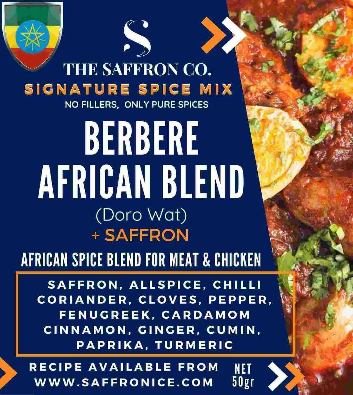 Berbere African Spice Blend with Saffron (Doro Wat) - Saffronice