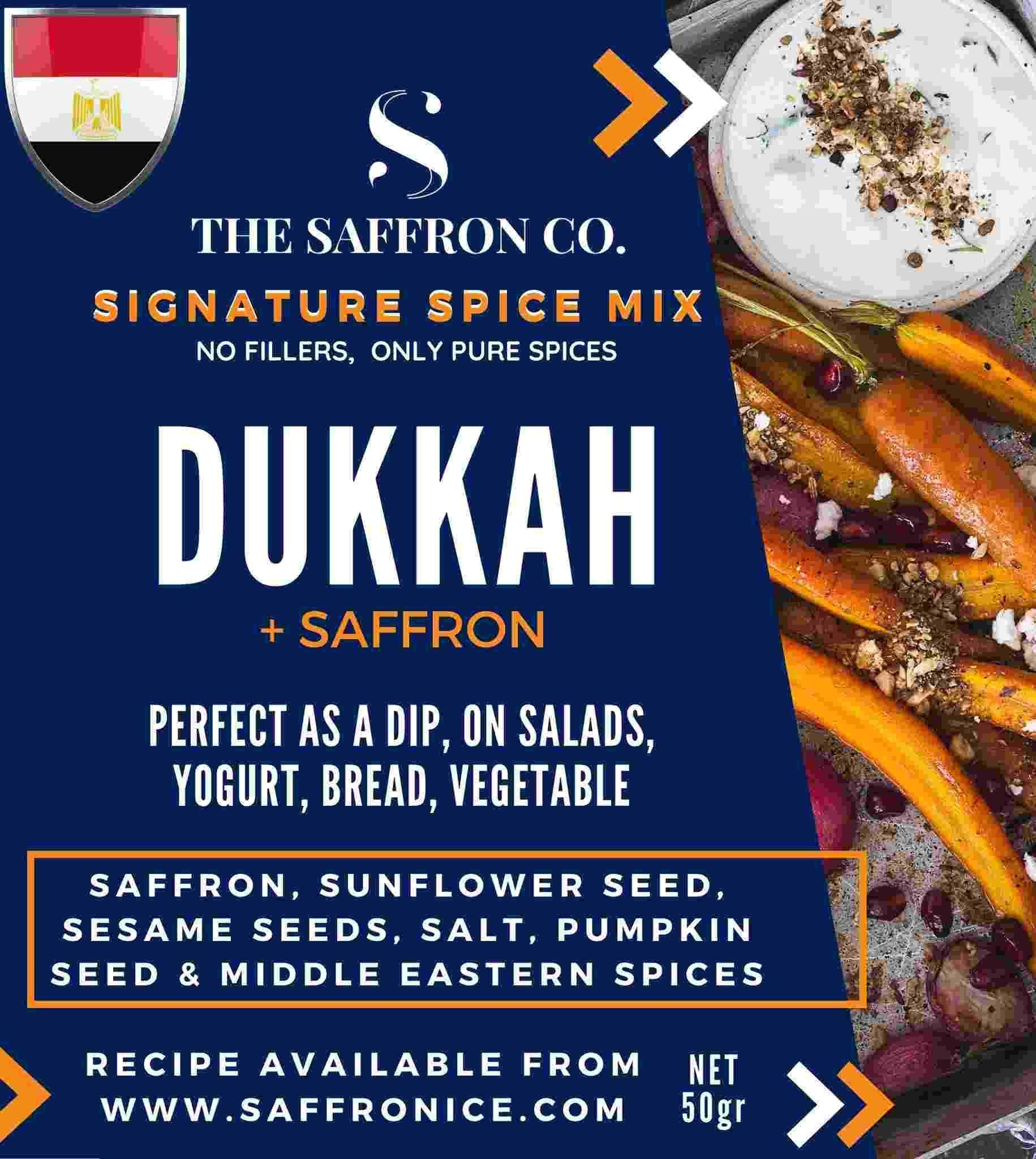 Dukkah Herbs & Spices Blend with Saffron - Saffronice