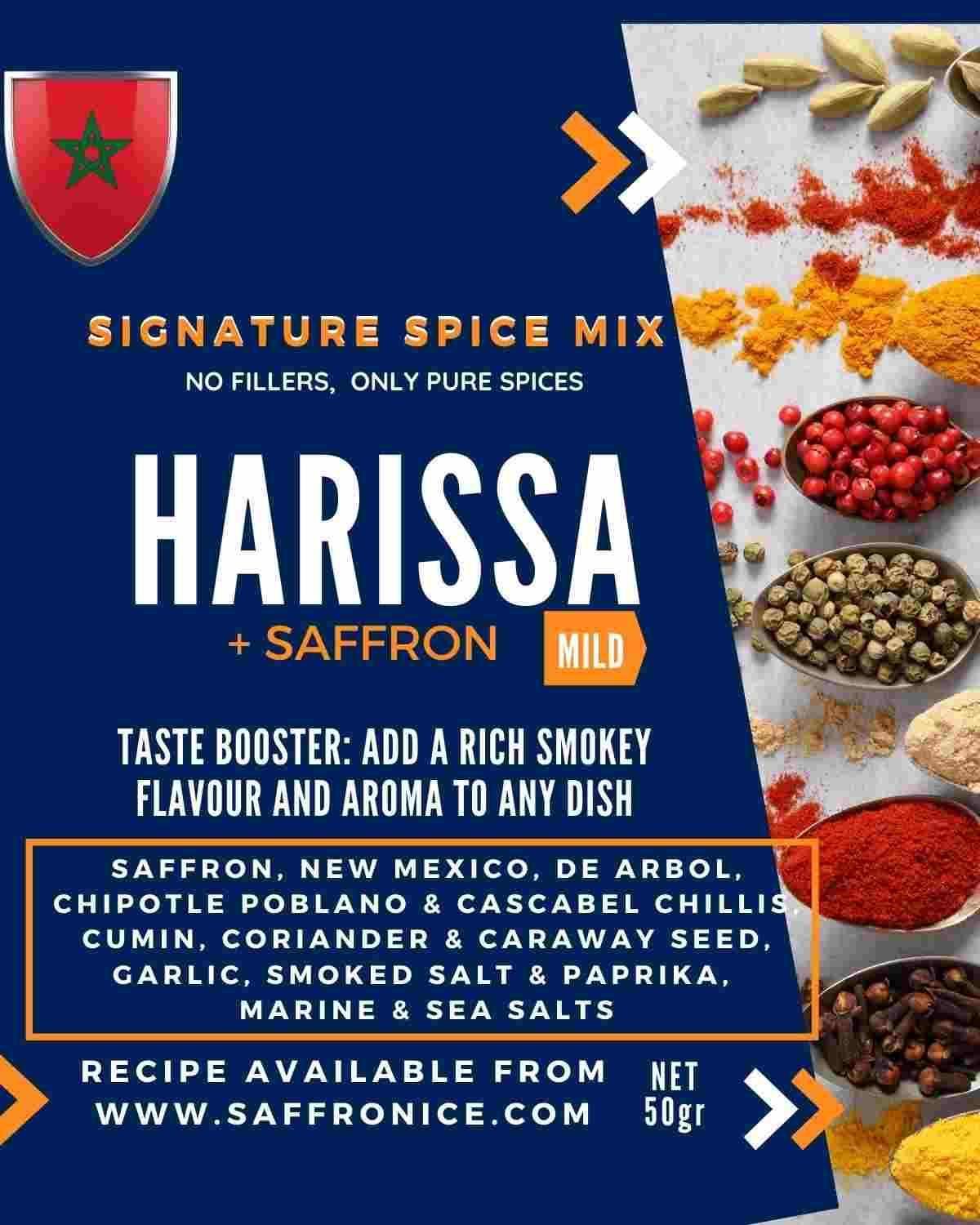 Harissa Spice Mix With Saffron - Saffronice