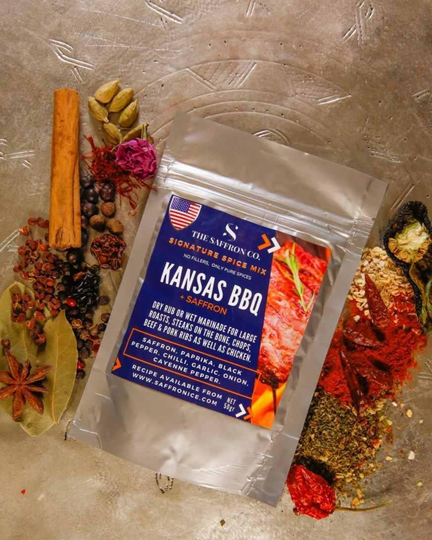 Kansas BBQ Spice Blend with Saffron - Saffronice