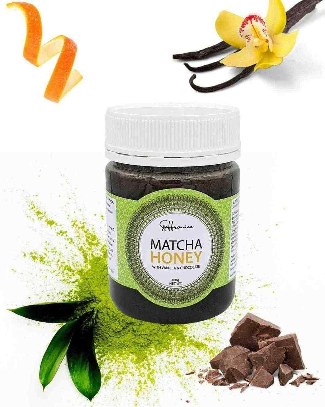 Matcha Vanilla Infused Honey - Saffronice
