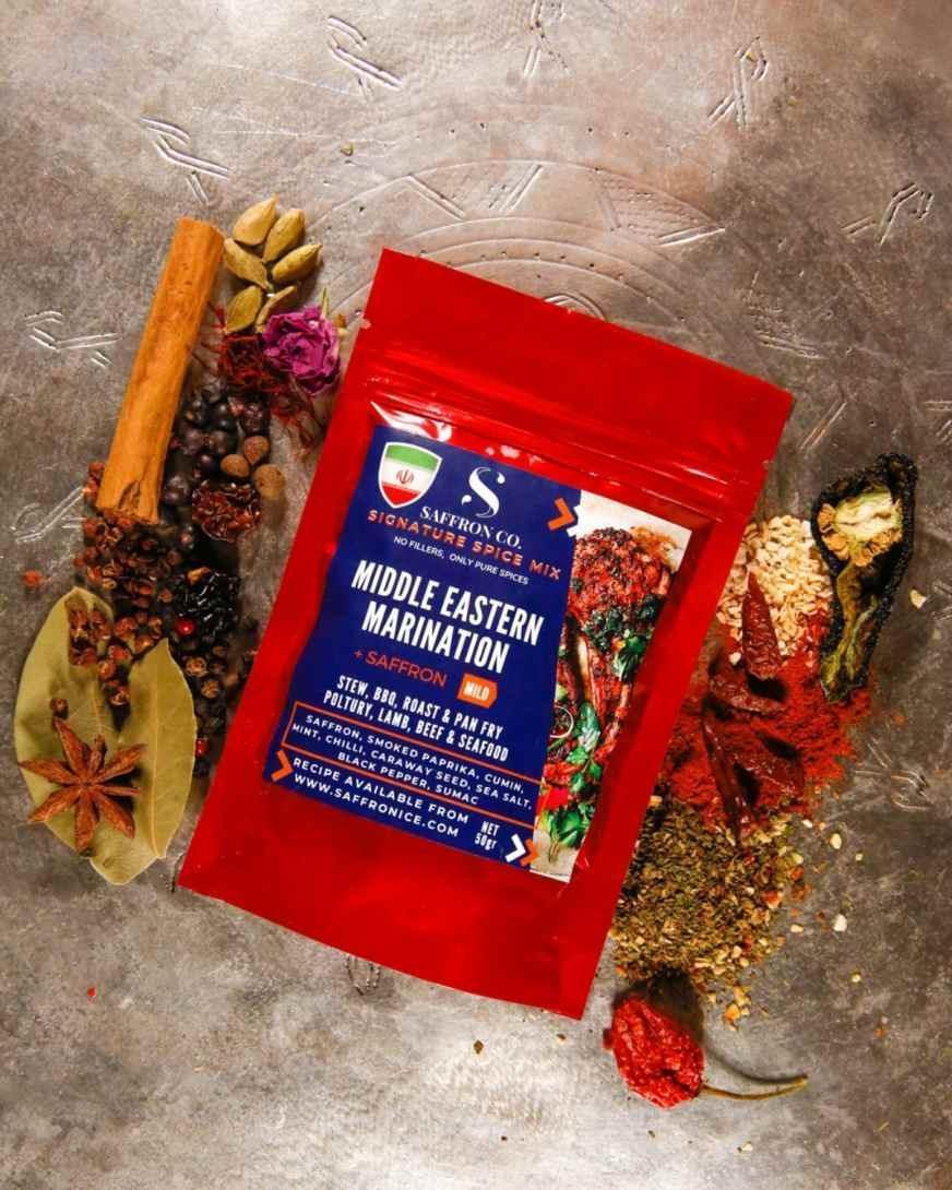 Middle Eastern Marination Spice Mix With Saffron - Saffronice