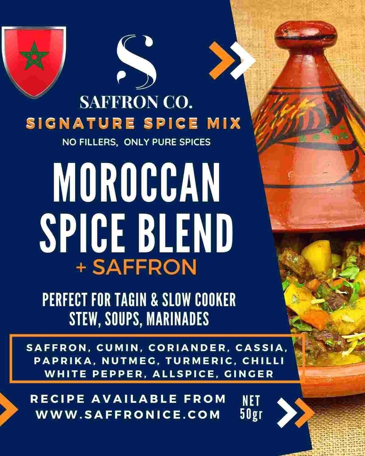 Moroccan Spice Mix With Saffron - Saffronice