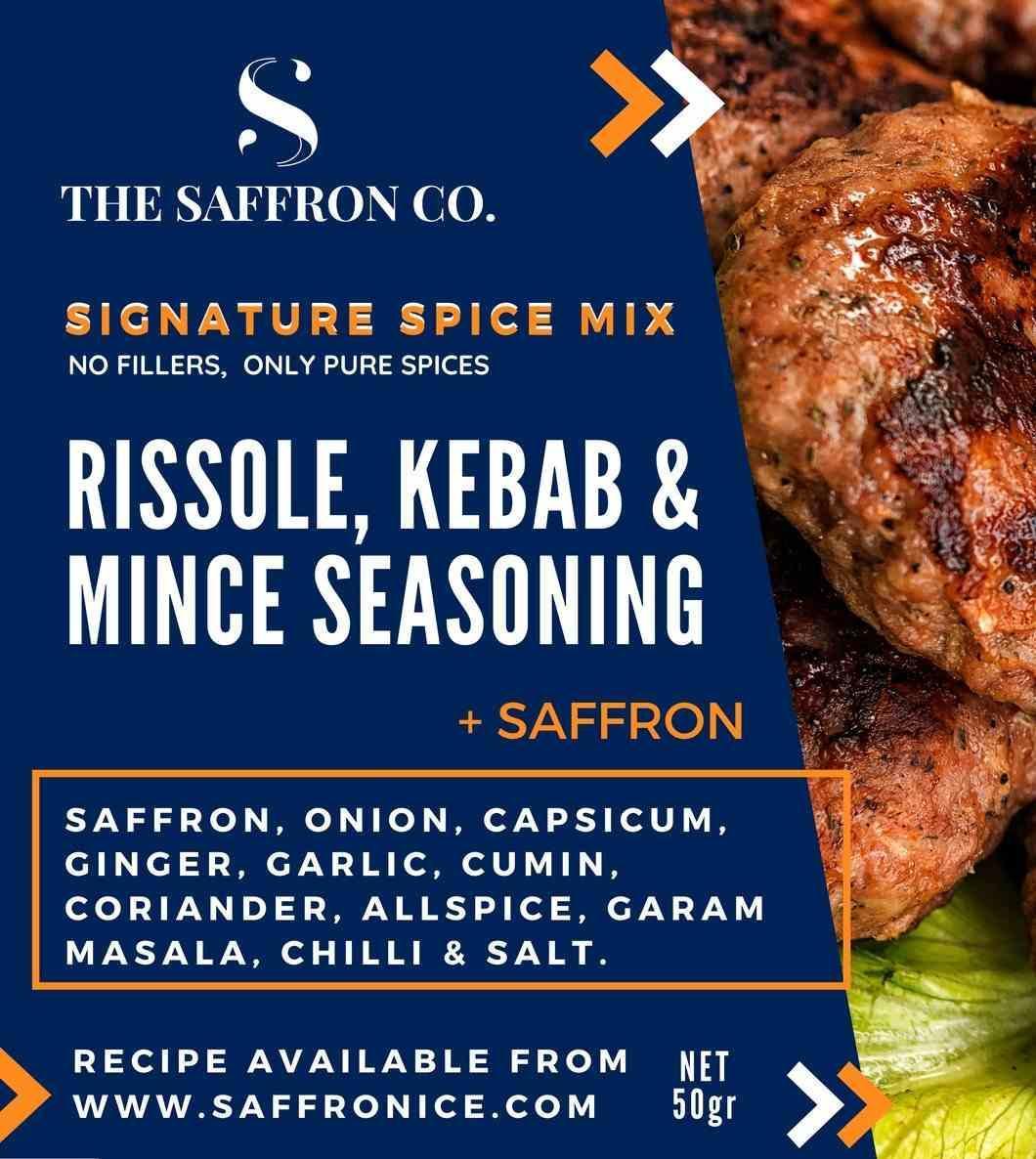 Rissole, Kebab & Mince Seasoning with Saffron - Saffronice