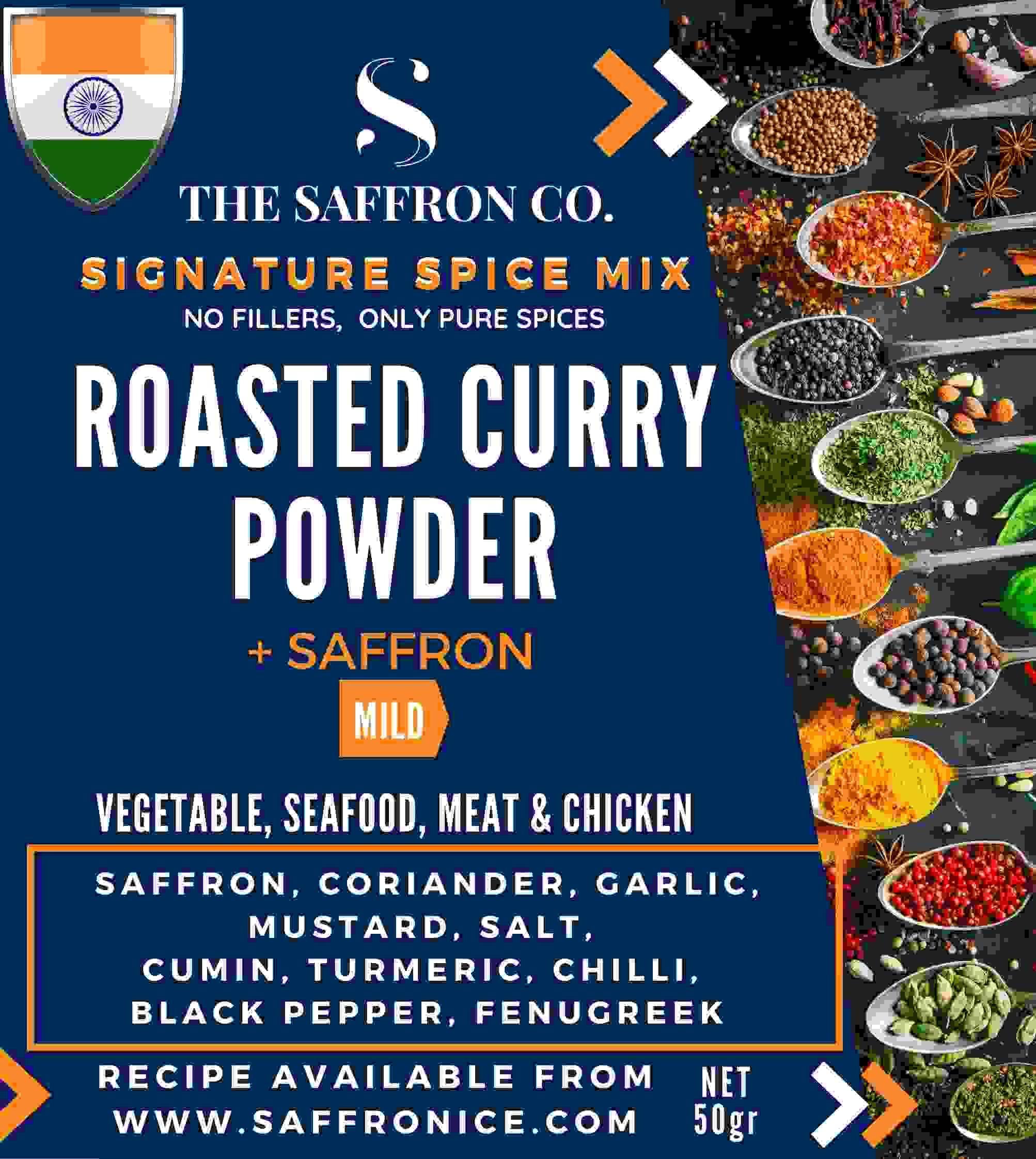 Roasted Curry Mix With Saffron - Saffronice