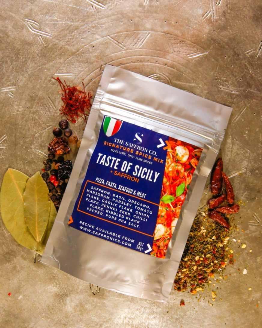 Taste of Sicily Spice Blend with Saffron - Saffronice