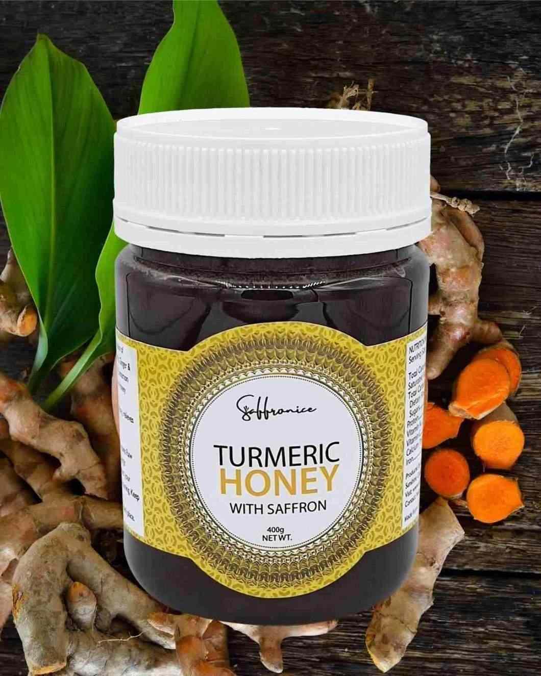 Turmeric Ginger Infused Honey With Saffron - Saffronice