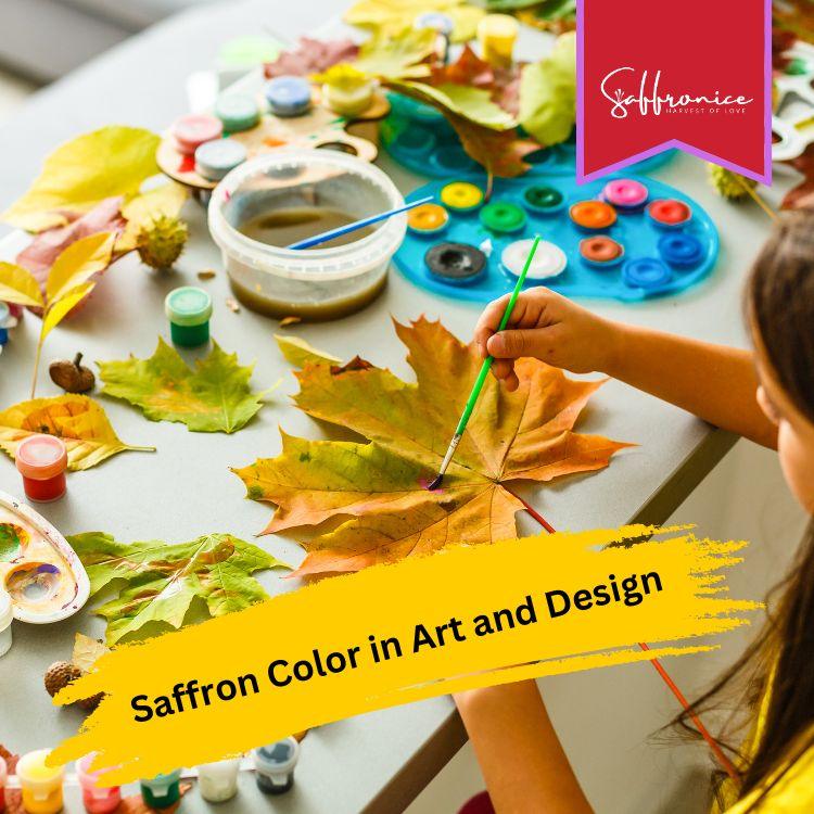 Saffron Color in Art and Design