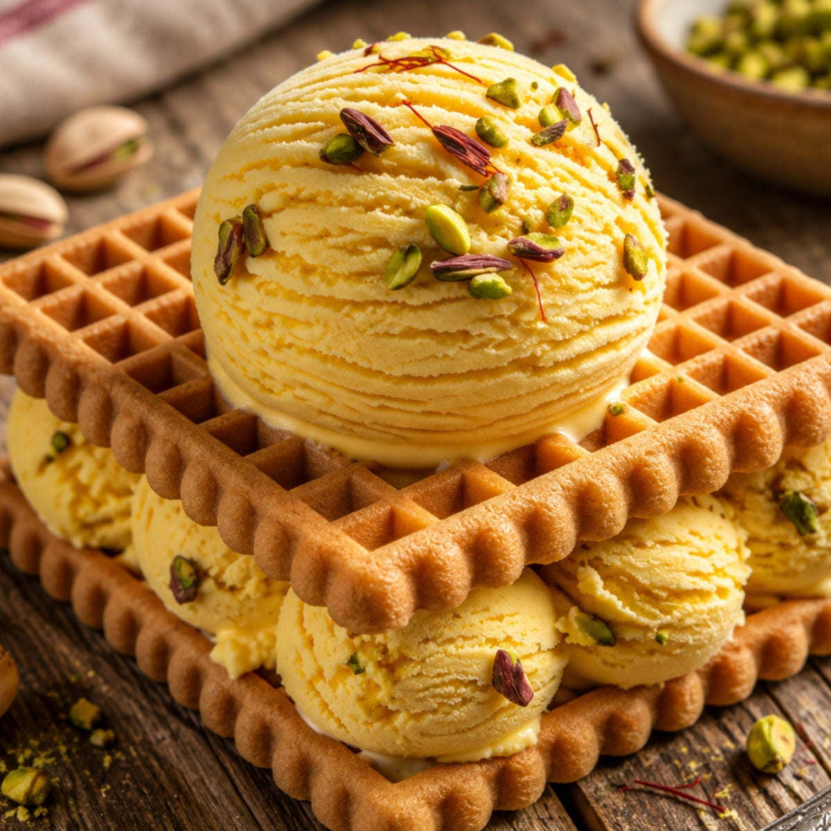 Persian Saffron Ice Cream 