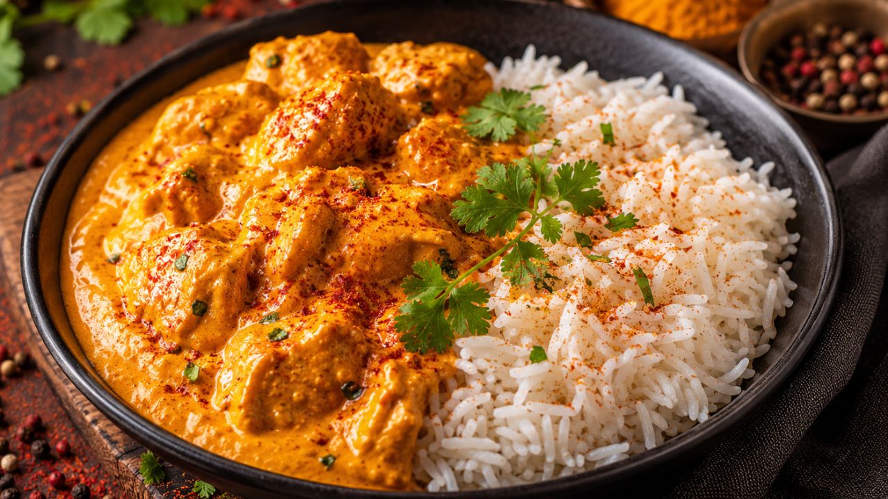 Saffron-Infused Butter Chicken