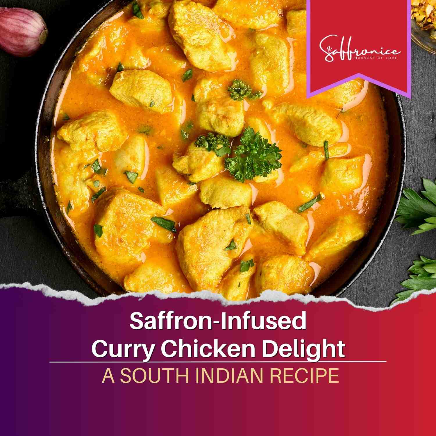 Saffron-Infused Curry Chicken