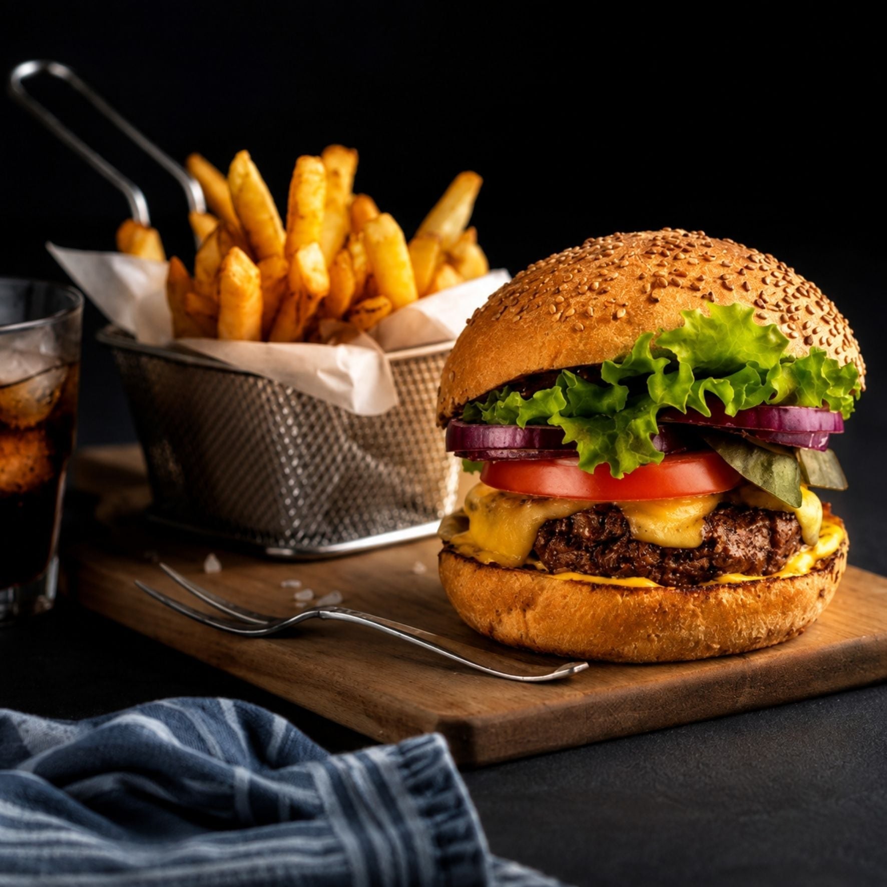 Ultimate Burger & Fries with Saffron