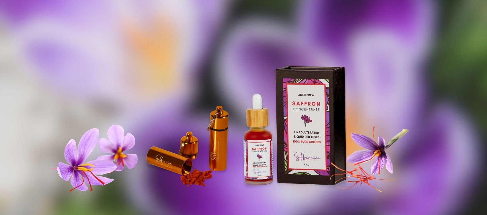 Different forms of saffron