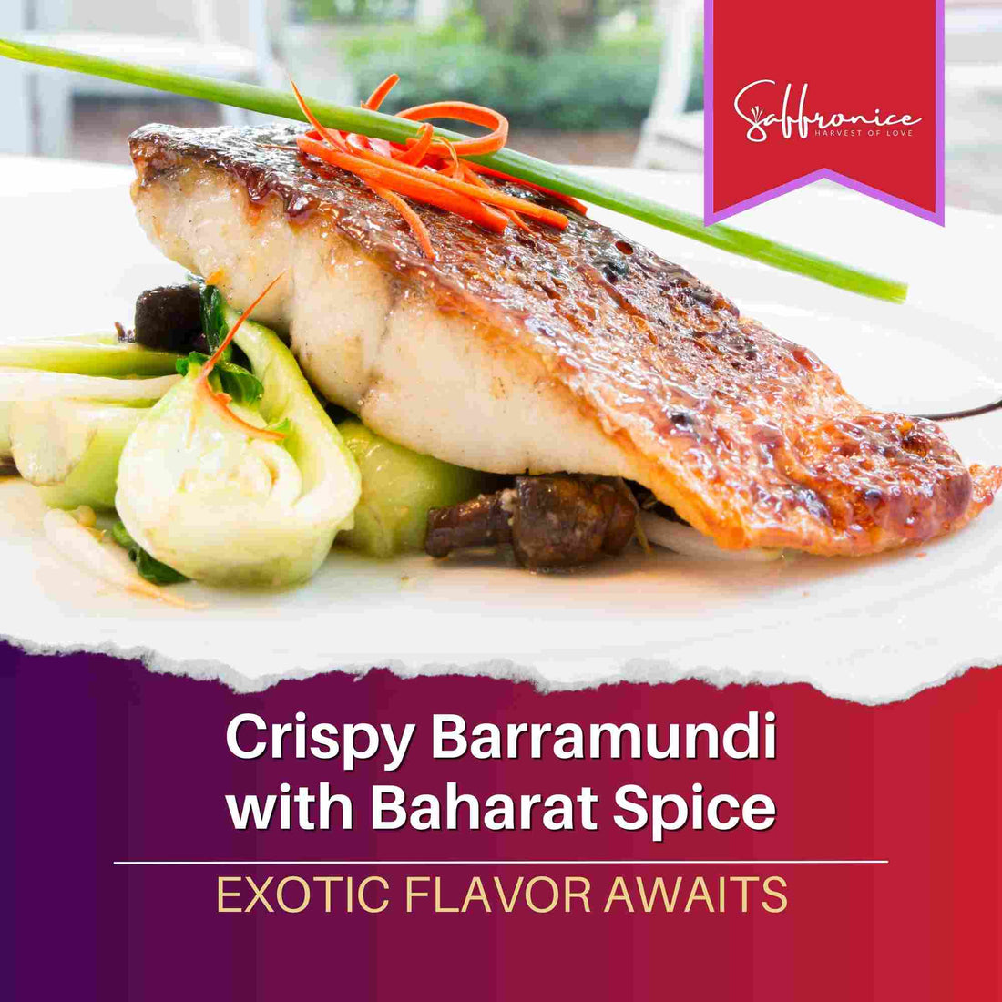 Crispy Barramundi with Baharat Moroccan Spice Blend