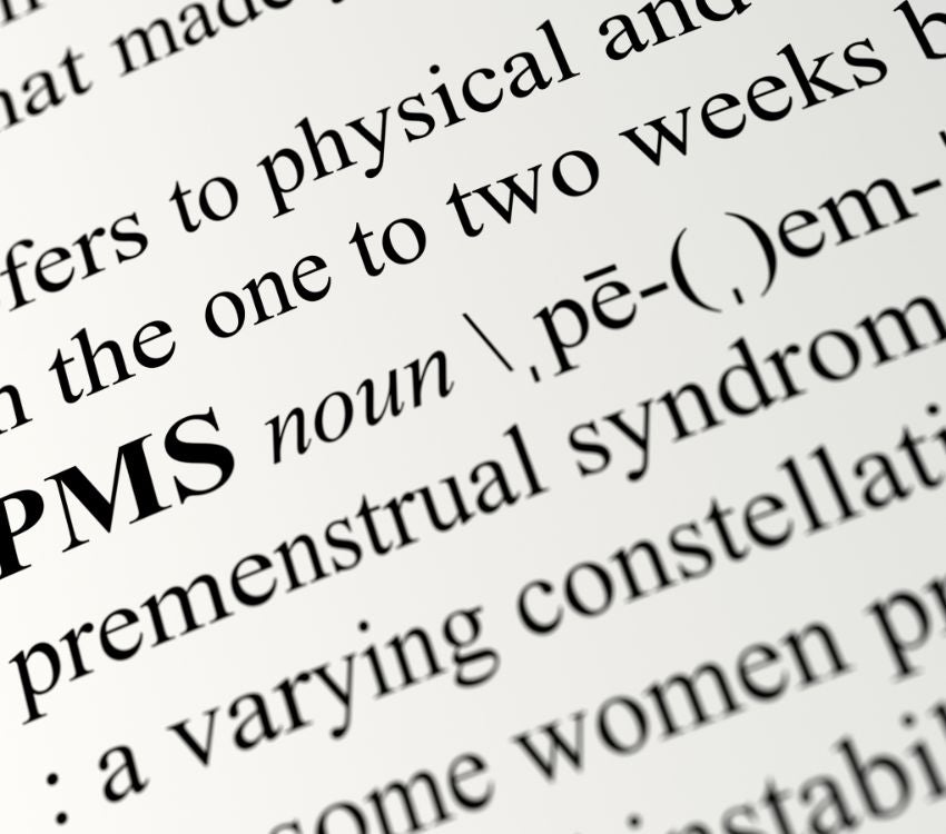 Dictionary page showing the definition of PMS