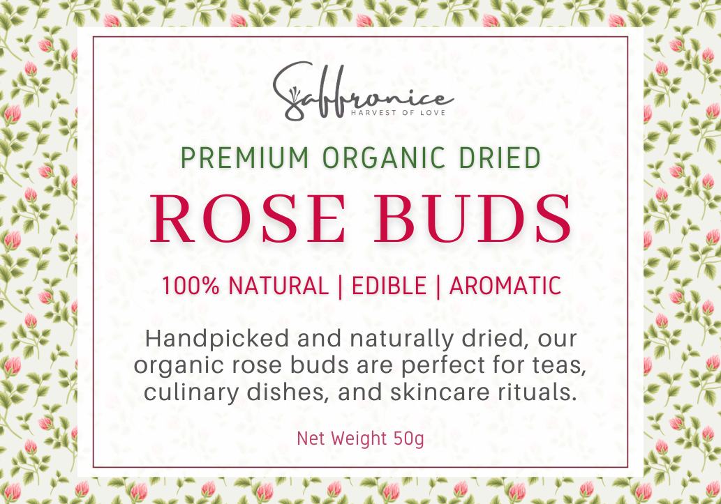 Premium Organic Rose Bud Label 50gr