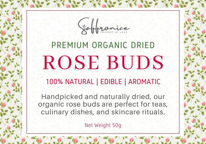 Premium Organic Rose Bud Label 50gr