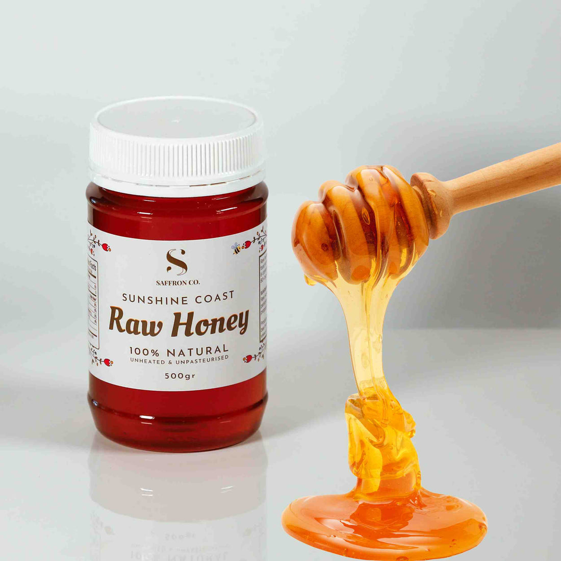 Raw Honey drizzling