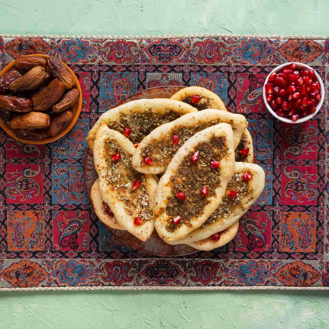 Bread with Saffron Infused Zaatar