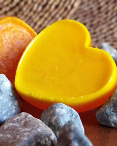 Soap Heart Shape With Saffron