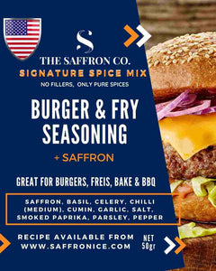 Burger & Fry with Saffron