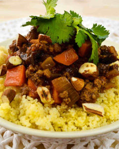 Moroccan Beef Tagine Plated