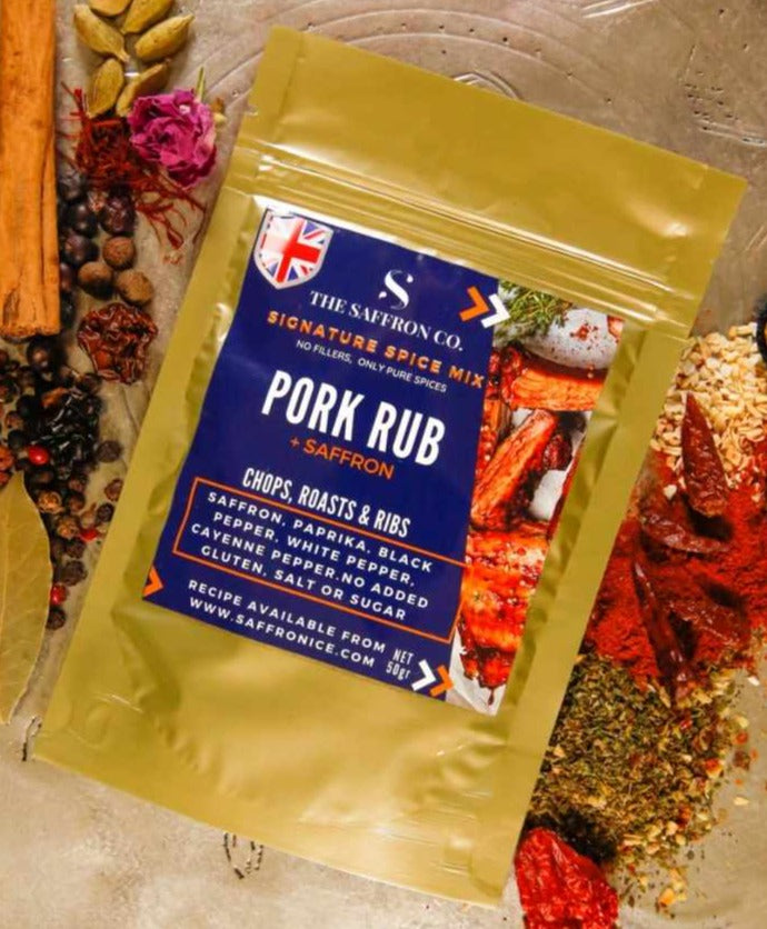 Pork Rub with Saffron Spice Mix