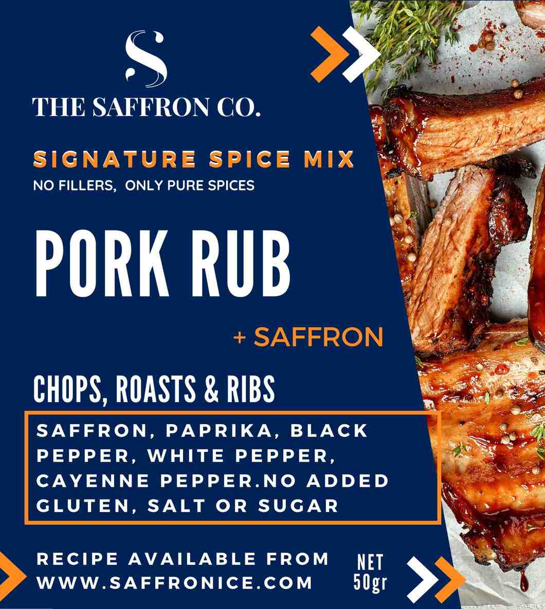Pork Rub with Saffron Spice Mix