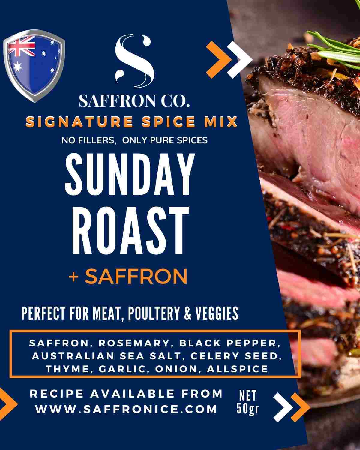 Sunday Roast Spice Mix with Saffron