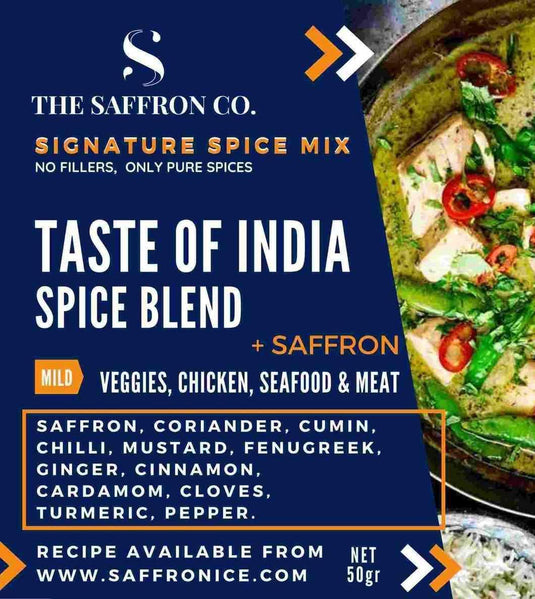 Taste of India Spice Blend With Saffron Saffronice