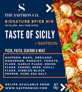 Taste of Sicily Spice Blend with Saffron 50gr